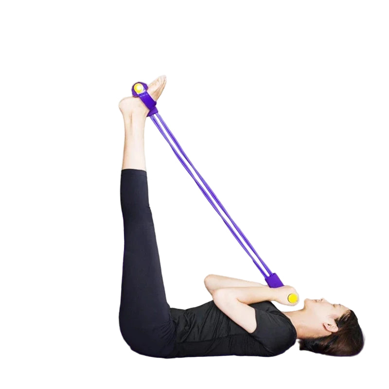 4 Resistance Elastic Pull Rope Training Device, Abdominal Resistance Band, Used in Home Gym, Exercise Training Fitness Equipment